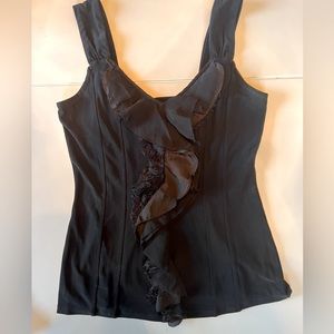 Classic corset style black tank